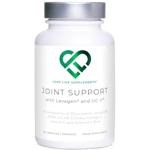 Love Life Supplements Joint Support with Levagen® (Palmitoylethanolamide) + UC-II®