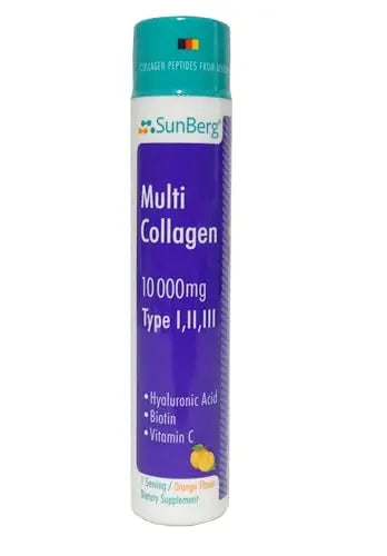 Sunberg Collagen Liquid Shots - 10000mg Collagen Supplement Type I,II,III Hyaluronic Acid - AB Mystery