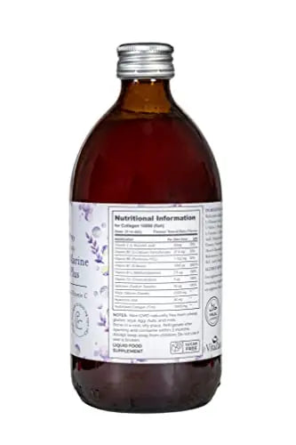 Diamond Elixir Marine Liquid Collagen Type 1 & 3 Hydrolysed Collagen Peptides 10000mg VitaZam