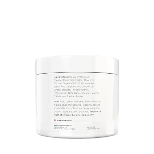 Supplement Spot Healthy Progesterone Cream for Women – Micronized Bioidentical Progesterone Cream - AB Mystery