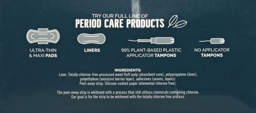 Seventh Generation Pantiliner Pads, Free & Clear, 50 Count - AB Mystery