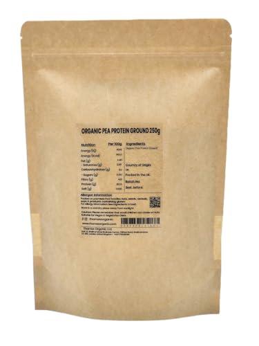 Thames Organic Organic Pea Protein Ground - Premium Vegan Supplement for Muscle Growth & Dietary Plans 250g Thames Organic