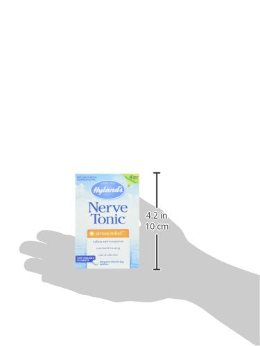 Hyland's Naturals Nerve Tonic Stress Relief Tablets, Natural Relief of Restlessness, Nervousness - AB Mystery