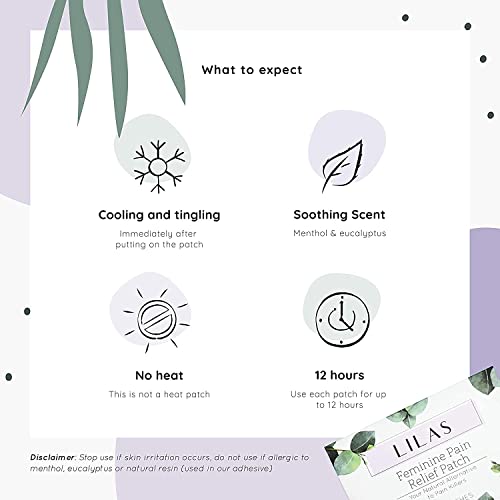 LILAS Period Cramps Pain Relief Patch - Pack of 10 - AB Mystery