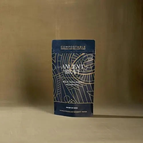 Ancient + Brave Wild Collagen 200g - Wild Caught Marine Collagen Powder - 100% Hydrolysed Collagen Peptides (Fish) Ancient + Brave