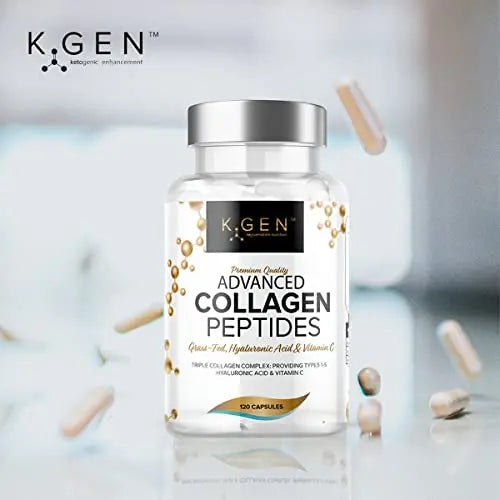 Pure Collagen Supplements Capsules Grass Fed Advanced Multi Collagen Peptides - AB Mystery
