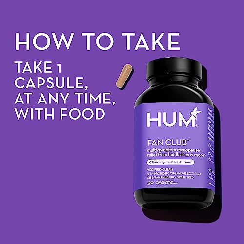HUM Fan Club - Menopause Probiotic Supplement with Siberian Rhubarb for Women - AB Mystery