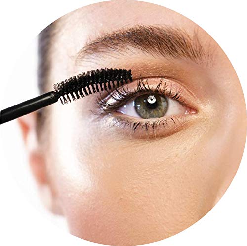 Cliganic Organic Castor Oil, 100% Pure (2oz with Eyelash Kit) - For Eyelashes, Eyebrows, Hair & Skin - AB Mystery