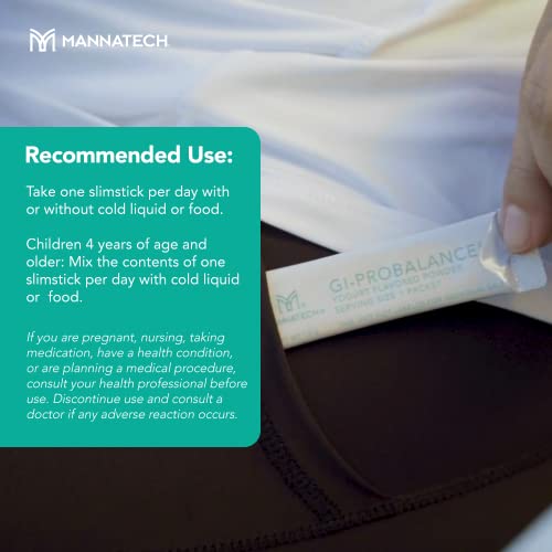 Mannatech Prebiotics and Probiotics, 30 Slimsticks, Yogurt Flavor, GI-ProBalance w/MannaBiotic Blend - AB Mystery