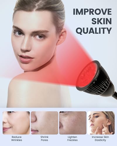 YMM Update Red Light Therapy for Body, All Metal Red Light Therapy Device with Stand, 660nm - AB Mystery