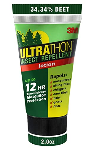 3M Ultrathon Insect Repellent Lotion, Splash and Sweat Resistant, 2 Oz - AB Mystery