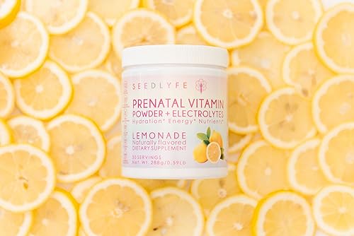 SEEDLYFE Prenatal Vitamin Powder with Electrolytes – Choline, Folate, Iron, D3 SEEDLYFE
