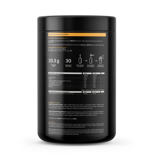 Vegan Protein Powder | 1kg | 30 Servings | 4 Protein Sources | Perform (Double Chocolate) ROS Nutrition