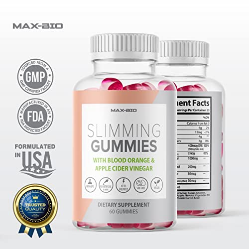 (Official 2 Pack) Slimming Gummies It Works with Apple Cider Vinegar and Sicilian Blood Orange Extract - AB Mystery