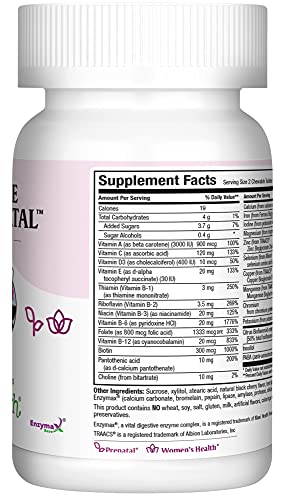Maxi-Health Chewable Prenatal Vitamin - Over 25 Essential Vitamins and Minerals - Doctor Formulated Maxi Health