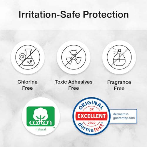 SANDIS Feminine Pad for Women - Large 48 Count 100% Organic Cotton Ultra Thin with Wings - AB Mystery