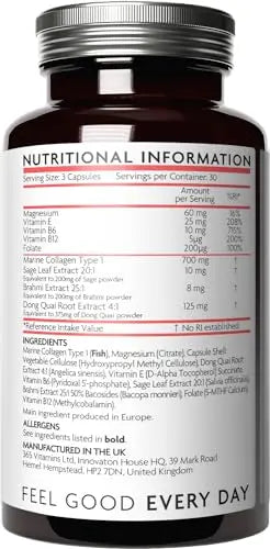 Premium Advanced Collagen Capsules for Menopause and Perimenopause V Vitamini