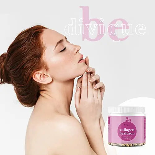 Collagen Capsules Divique Collagen Hyaluron 1500mg Collagen Peptides Type 1, 2, 3, 5, 10 - AB Mystery