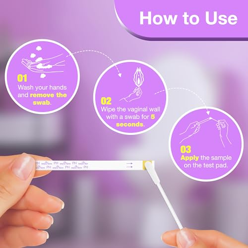 Easy@Home Vaginal pH Test -10 Strips | BV Test Kit at Home for Women | Yeast Infection Test + pH Balance - AB Mystery