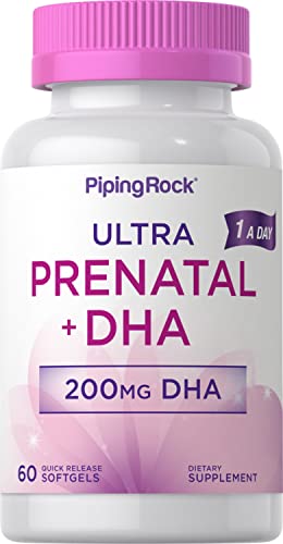 Prenatal Vitamins for Women | 60 Softgels | with DHA and Iron | Multivitamin