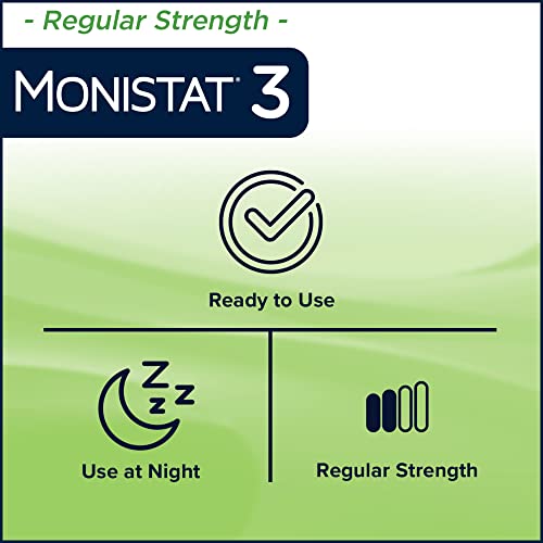Monistat 3 Day Yeast Infection Treatment for Women, 3 Miconazole Pre-Filled Cream Applicators, 1 Pack - AB Mystery