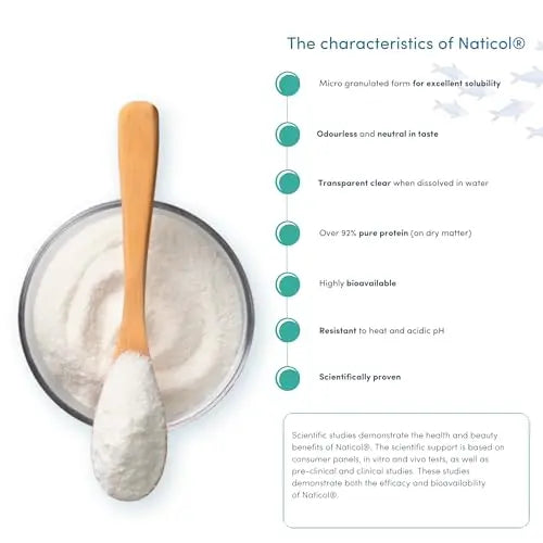 Marine Collagen 375g - 12.5g x 30 Servings - Naticol® Type 1 and 3 - Vitality Pro Hydrolysed Collagen - AB Mystery