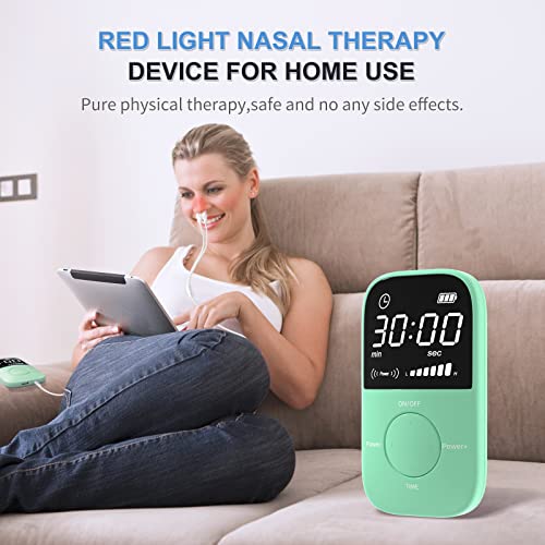 LASEPREHT Red Light Nasal Therapy Device, 650nm Red Light Device for Nose Sore Throat - AB Mystery
