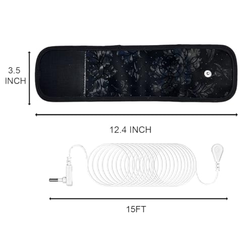 LOYDBDT Grounding Wrist Strap,Patterned Grounding Wristband,Unique Air Holes and Conductive Silver - AB Mystery