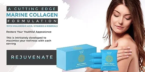 Marine Collagen Powder 10000mg with Hyaluronic Acid Biotin and Vitamin C A D3 E - Collagen - AB Mystery