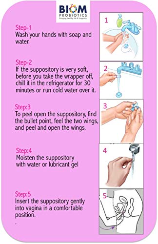 Biom Probiotics Prebiotics Boric acid Suppositories . Feminine Health Probiotic for Infections - AB Mystery