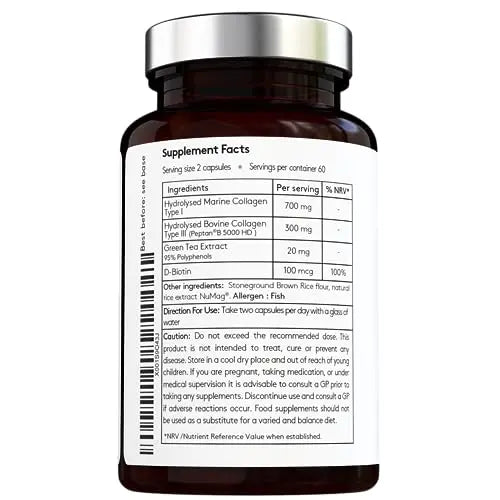 Advanced Collagen Complex - Hydrolised Marine Collagen (Type I) + Hydrolised Bovine Grass - AB Mystery