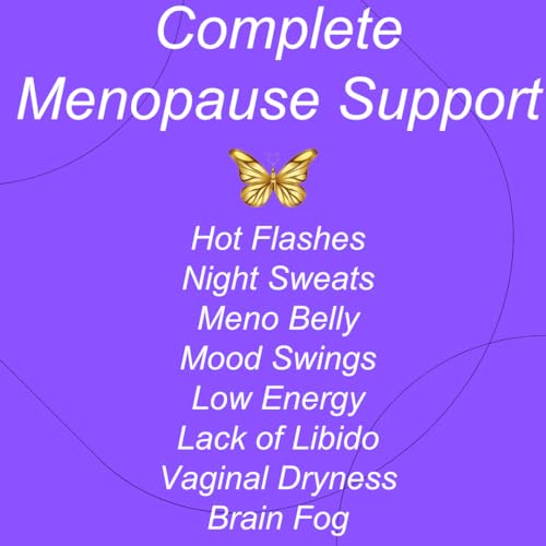 Complete Menopause Support - Natural Menopause Relief for Meno Belly Hot Flashes Night Sweats - AB Mystery