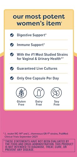Renew Life Women's Probiotic Capsules, Supports Vaginal, Urinary, Digestive and Immune - AB Mystery