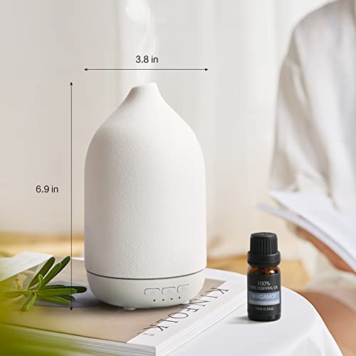 ZEIGGA LAB Essential Oil Diffusers, Aromatherapy Diffuser for Essential Oils, 100ml Ceramic Oil Diffusers - AB Mystery