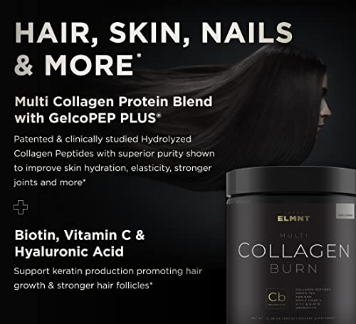 Super Collagen Burn - Premium Multi Collagen for Women w. ACV, Hyaluronic Acid, KSM66 - AB Mystery