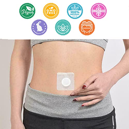 Wormwood Belly Patch,30Pcs Mugwort Abdomen Navel Patch and 30Pcs Moxibustion Patch - AB Mystery