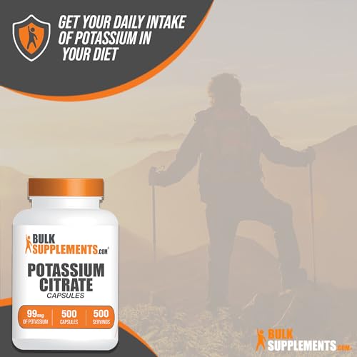 BulkSupplements.com Potassium Citrate Capsules - Potassium Supplement, Potassium - AB Mystery