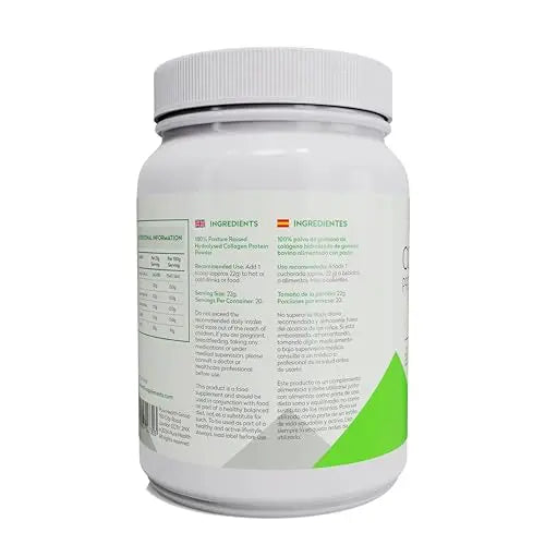 Pure Health Unflavored Collagen Powder Supplement 454g | 20g of Protein Per Serving - AB Mystery