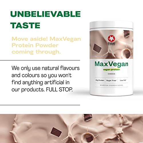 MaxiNutrition - MaxVegan Protein Powder, Chocolate - Plant Based Protein Food Supplement MaxiNutrition