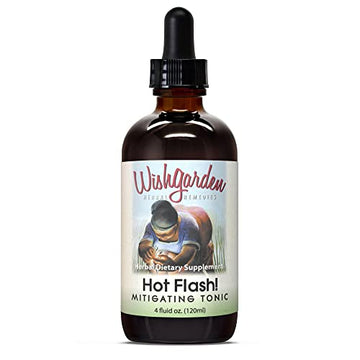 WishGarden Herbs Hot Flash Mitigating Tonic - Natural Herbal Hot Flash Relief & Night Sweats Supplement