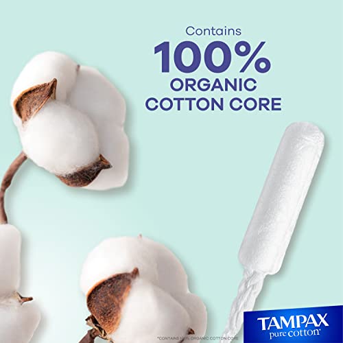 TAMPAX Pure 100% Organic Cotton Core Super Absorbency Tampons - 24 ct - AB Mystery
