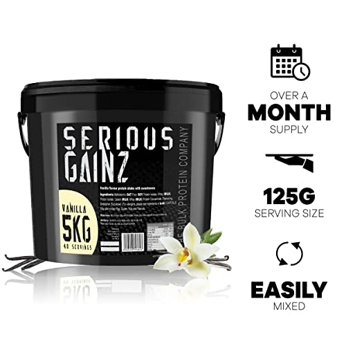 The Bulk Protein Company, SERIOUS GAINZ - Whey Protein Powder - Weight Gain, Mass Gainer The Bulk Protein Company