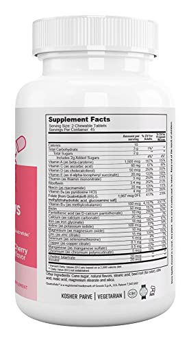 Nutri Supreme Prenatal Vitamin, Chewable Prenatal Vitamins for Women NUTRI-SUPREME RESEARCH