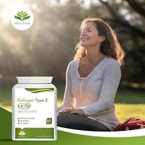 UC-II® Collagen Type 2-40mg - 60 Capsules | Joint Support | Manufactured in The UK Hellenia