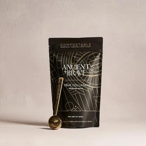 Ancient + Brave True Collagen 200g - Grass-Fed Bovine Collagen Powder - 100% Hydrolysed Collagen Ancient + Brave