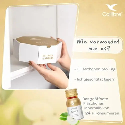 Collibre® Collagen Gold 10000mg 15 x 30ml Strong Liquid Drink - AB Mystery