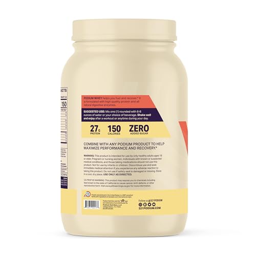 Podium Nutrition, Whey Protein Powder, Peanut Butter Crunch, 22 Servings, 27g of Whey - AB Mystery