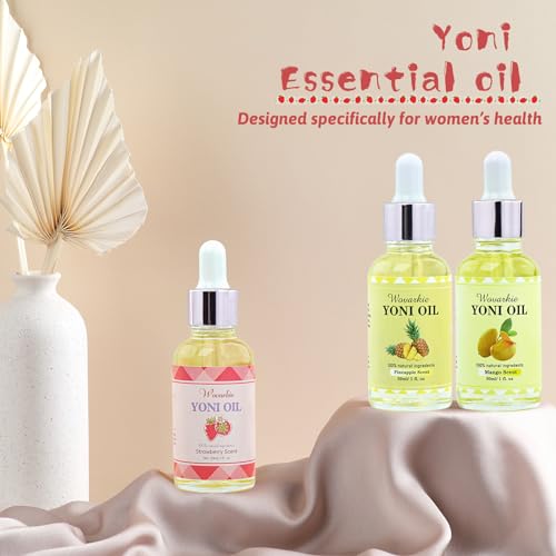 3 Packs Yoni Oil for Women, 100% Natural Feminine Oil Intimate Deodorant for Women, Eliminates Odor - AB Mystery