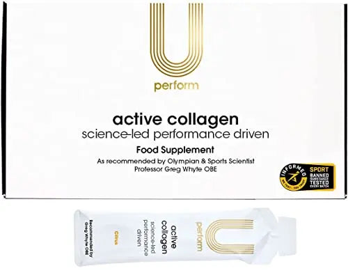 U Perform - Sports Muscle Recovery Supplement - High Protein Liquid Collagen Drink - Great for Joints Repair - Citrus Tasting and Natural Ingredients Based (8000mg) (14 sachets) - AB Mystery