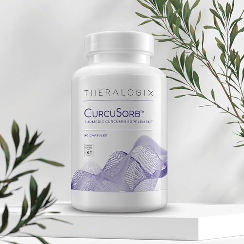 Theralogix CurcuSorb Turmeric Curcumin Supplement - 90-Day Supply - High-Absorption - AB Mystery